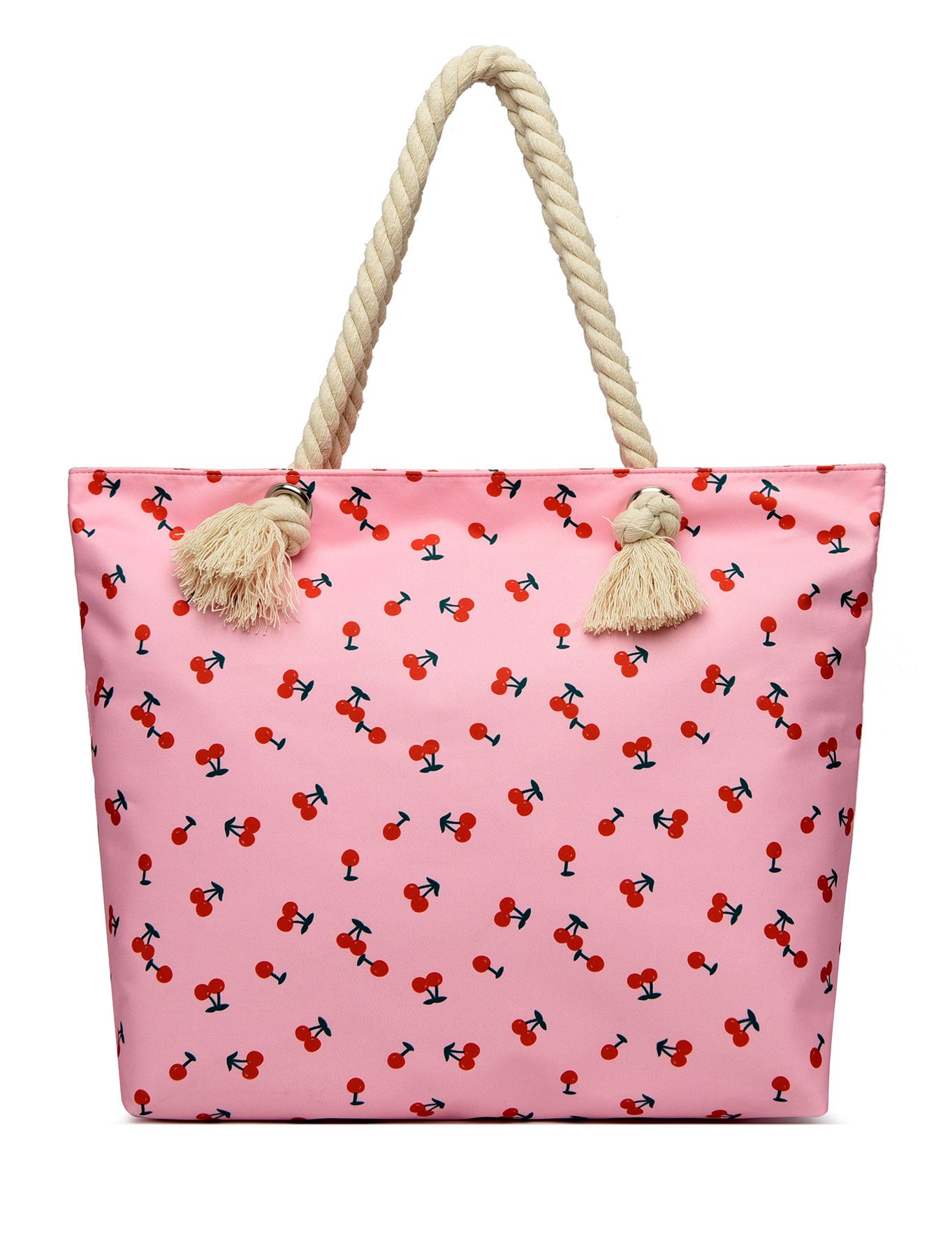 Cherry Love, Beach Bag Tote Waterproof Sandproof, Beach Bags For Women