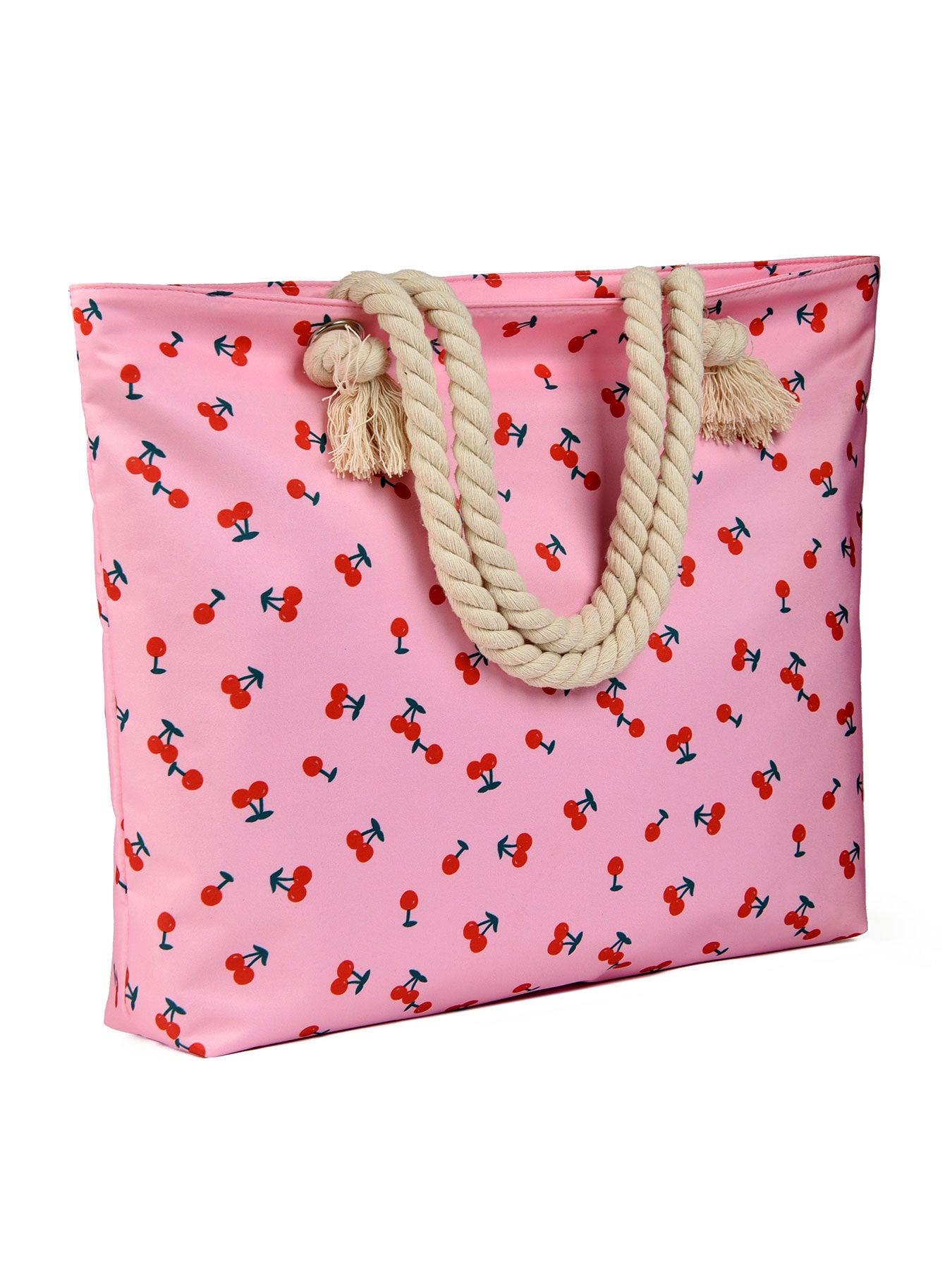 Cherry Love, Beach Bag Tote Waterproof Sandproof, Beach Bags For Women