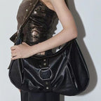 Vintage Babe Oversized Moto Style Bag