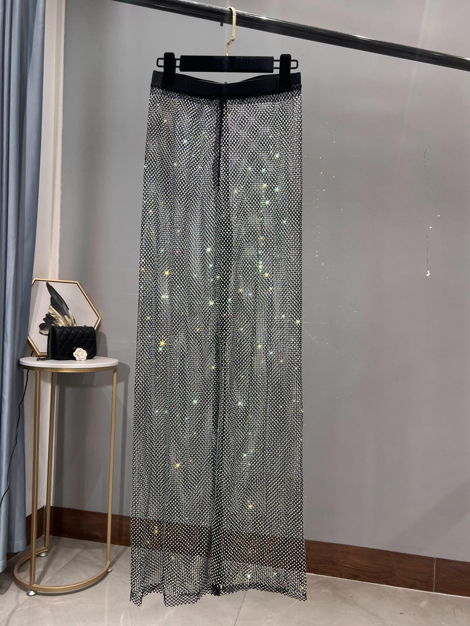 Rhinestone Bling Cover Up Pants