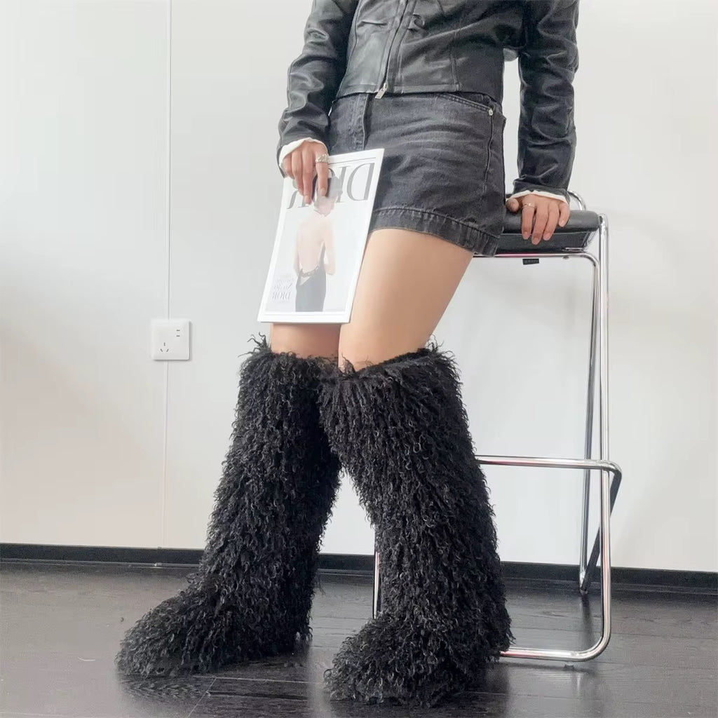 Wild Luxe Shaggy Boots