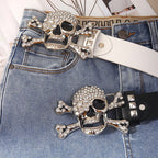 Rivet Belt Porous American Wide Belt