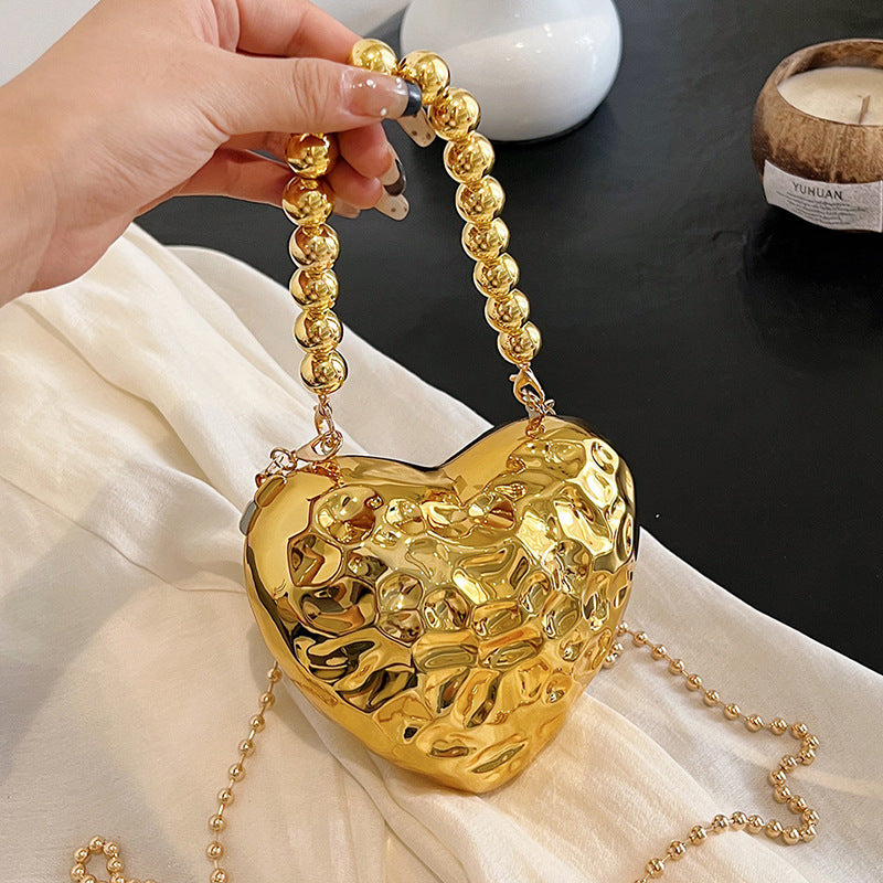 Metal Love  Mini Crossbody Bag