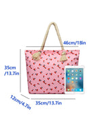 Cherry Love, Beach Bag Tote Waterproof Sandproof, Beach Bags For Women