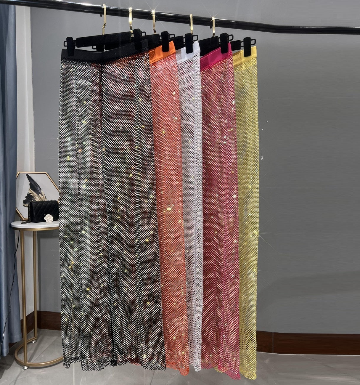 Rhinestone Bling Cover Up Pants