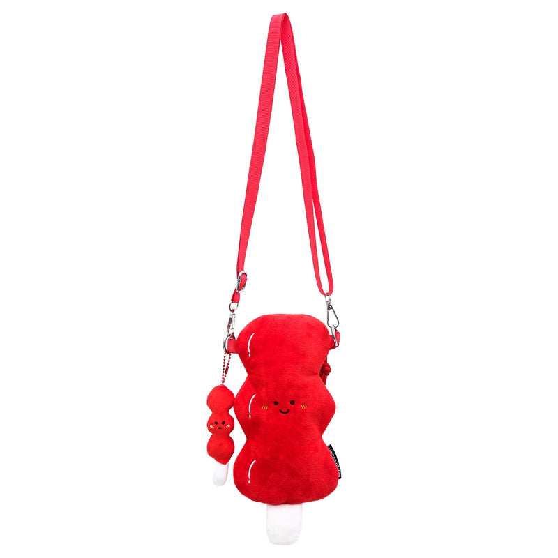 Melted Plush Crossbody Bag