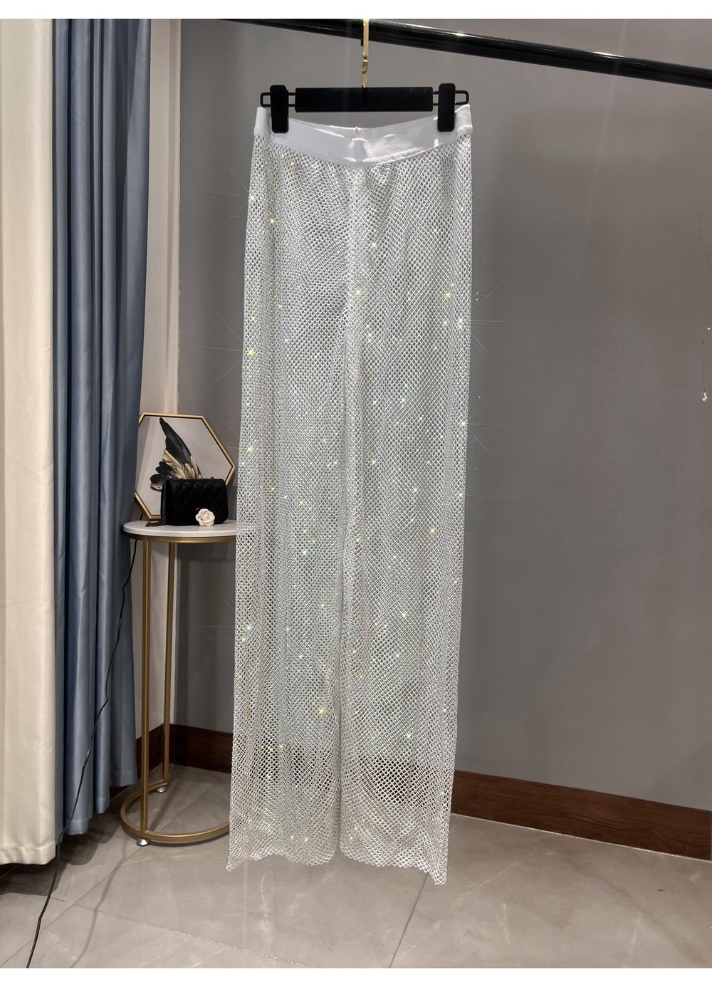 Rhinestone Bling Cover Up Pants